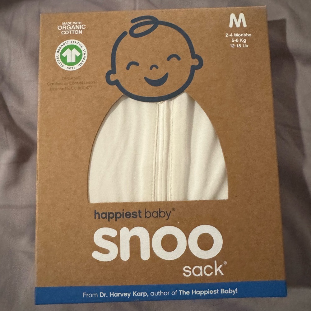Happiest Baby Snoo Sack - Cream NWT